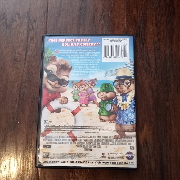 ALVIN AND THE CHIPMUNKS CHIPWRECKED on DVD - Picture 2 of 2